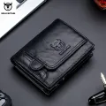 BULLCAPTAIN Wallets for Men Leather RFID Blocking Bifold Wallet Vintage Large Purse Credit Card Holder Gifts For Mens With box. 