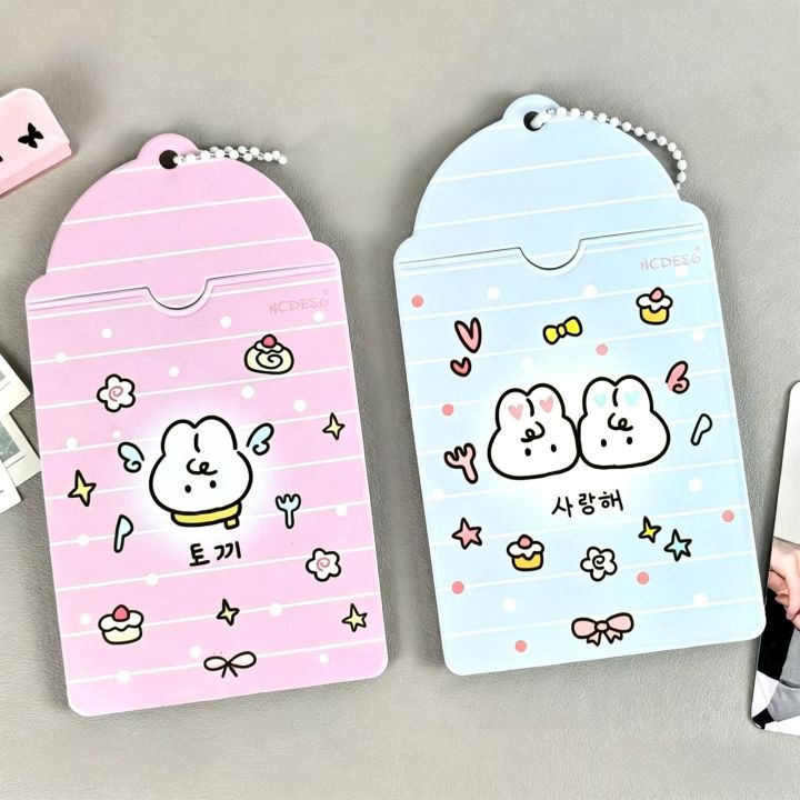 2pcs%20Cute%20Bunny%20PVC%20Photocard%20Holder%20%20Photo%20Card%20Protector%20-%20Image%202