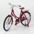 Metal Retro Bicycle Model 1:10 Mini Bike Desktop Crafts Classical Bike Toy Dollhouse Accessory Home Decor Children Toys. 