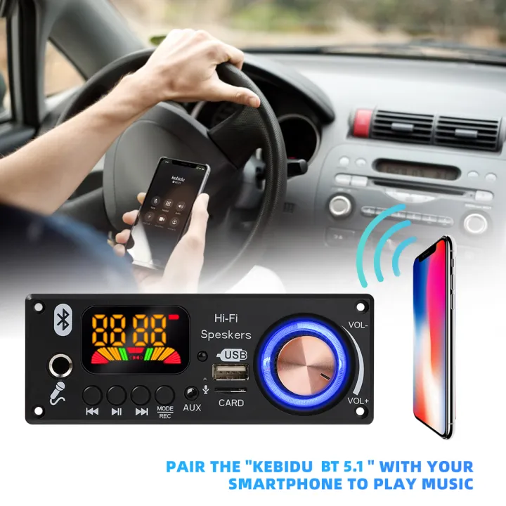 160W%20Amplifier%20Bluetooth%20Decoder%20Board%20DIY%2012V%206.5mm%20Microphone%20FM%20Radio%20TF%20USB%20Car%20Audio%20Music%20Player%20Speakers%20Volume%20Control%20-%20Image%203