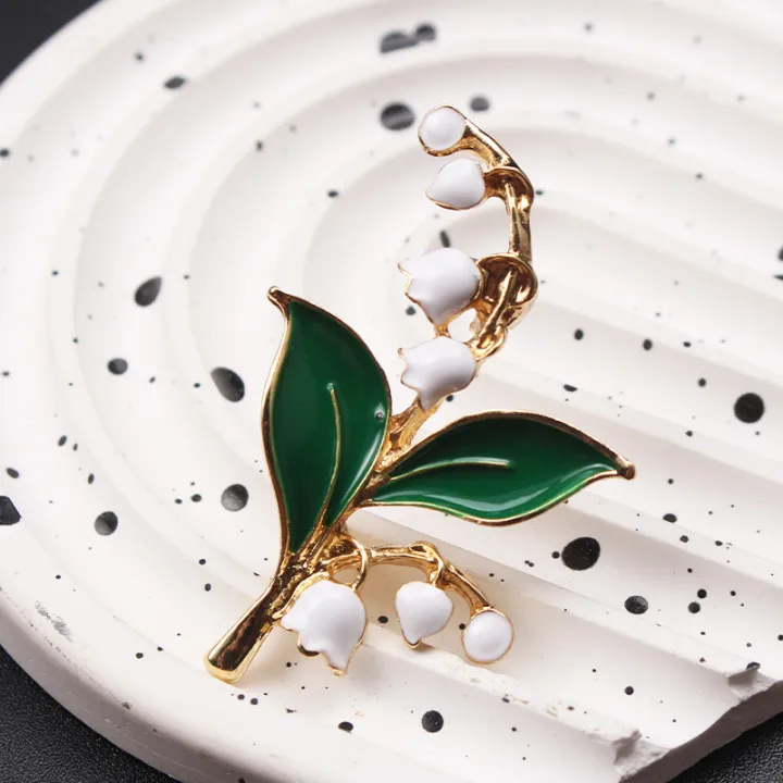 Fashionable%20Pastoral%20Lily%20of%20The%20Valley%20Lily%20Brooch%20-%20Image%205
