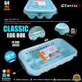 Classic Eggs Tray with Lid - capacity 15 egg - Pure High Quality plastic eggs tray. 