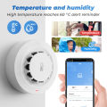 Tuya WiFi Temperature and Humidity Sensor Smoke Detector Protection Alarm Smoke House Combination Firefighters. 