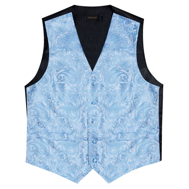 Suit%20Vest%20With%20Bow%20Tie%20Pocket%20Square%20Cufflinks%20Light%20Blue%20Black%20Red%20Paisley%20Luxury%20Wedding%20Prom%20Tuxedo%20Waistcoat%20for%20Men%20-%20Image%203