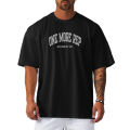 Oversized Loose Running T-Shirts Mens ONE MORE REP Gym Fitness Half Sleeve T Shirt Summer Big Mesh Quick Dry Sports Clothing.