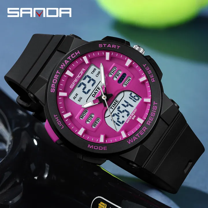 SANDA%20Hot%20sale%20Ms%20LED%20Digital%20Sport%20Watch%20Fashion%20Casual%20Ladies%20Dual%20Display%20Watch%20Women%20Electronics%20Waterproof%20Quartz%20Watches%20-%20Image%202