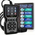 2024 V519 Professional OBD2 Scanner - USB-powered, real-time data diagnostic tool for checking engine lights in most cars. 