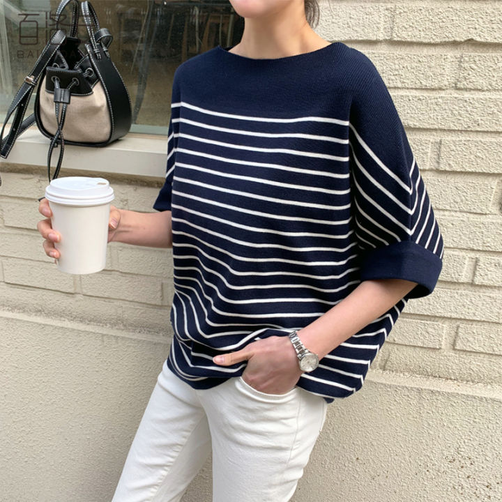 Lh.sunshine📣📣The style of the striped shirt looks good. looks very ...