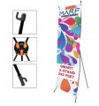 Panda X stand banner Flex Display Stand 2x5 for promotion. 