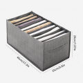 9-Panel Pants Clothing Storage Box Jeans Compartment Sorting Bag Partition Basket Home Wardrobe Organizer Layered Design. 
