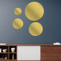 10-15CM Round Mirror Sticker Self-adhesive Bathroom Decorative 3D Acrylic Mirror Mural Decals Bedroom Living Room Art Home Decor. 