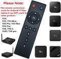 Remote, perfectly fit for TV box TX3 mini, X96 mini, X96Q, Mxq 4K, Mxq Pro, TX6, TX8, TX9S, TX5Max, TX5, TX3Mini, TX9Pro, TX92, TX95, MXQ 4K, MXQ. 