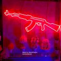 Neon Light Gun Shape AKM Model made with long life premium quality light. 