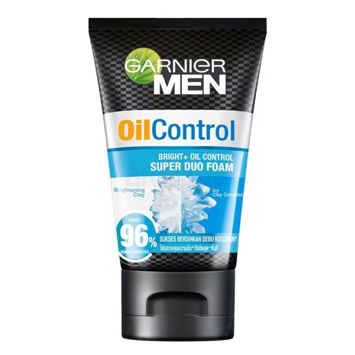International%20Thailand%20Product%20Garnier%20Men%20Oil%20Control%20Bright%20+%20Oil%20Control%20Super%20Due%20Foam%20Face%20Wash%20For%20Men-100%20Ml%20-%20Image%208
