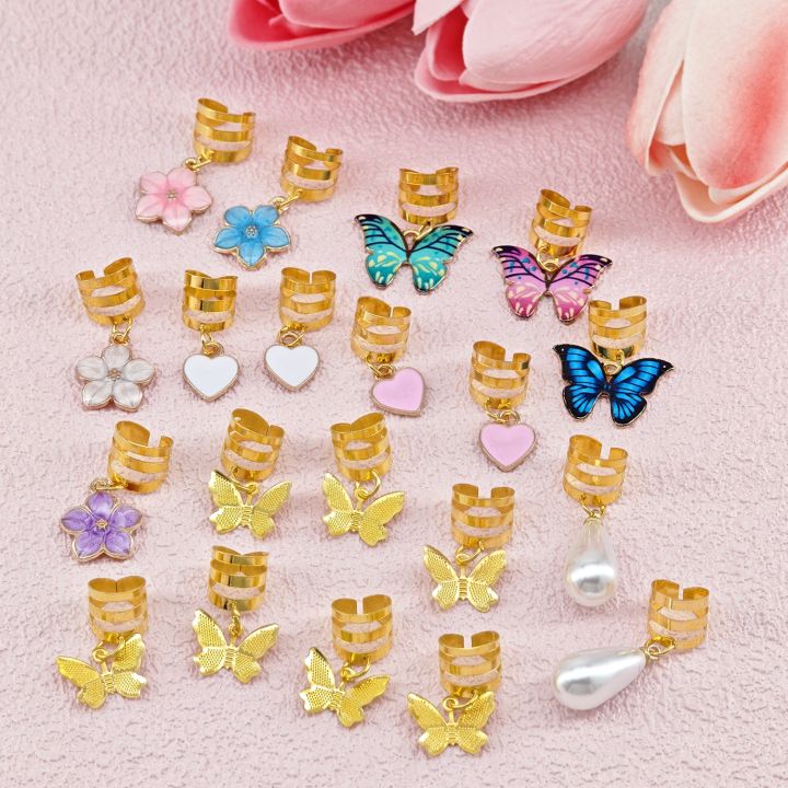 20Pcs%20Butterfly%20Braid%20Clips%20Crystal%20Dreadlock%20Hair%20Accessories%20Colorful%20Butterflies%20Pendant%20Charms%20Pearl%20Shiny%20Hair%20Jewelry%20-%20Image%206