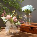 High quality large wide mouth cylindrical style plastic vase, transparent vase, suitable for table decoration, wedding, home,. 