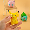 5-8cm Pokemon Anime Figure Pikachu Charmander Squirtle Bulbasaur Psyduck Cute Doll Pet Action Collect Model Birthday Toy .