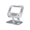 All-Metal Foldable 360° Rotatable Desktop Stand for Tablet & Phone, Hollow-Out Heat Dissipation Tablet Support Bracket.