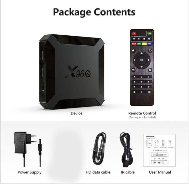 X96Q / 8GB 128GB / Android 13 / 4K resolution / Android TV Box / Free Tv Channels