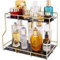 Luxury Makeup Organizer Jewelry Lipstick Perfume Storage Tray Large-Capacity Cosmetic Storage Box. 