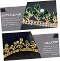Hurrem Sultan Green Crown 14 August Special Independence Day Crown Gift for Her on Independence day Turkish Queen Crown Tiara Wedding Hair Accessories Rose Hair Crown Rhinestone. 