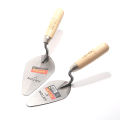 Carbon Steel Plastering Trowel 6 inch 7 inch Pointed Bricklaying Knife Round Wooden Handle Trowel Wall Brick Trowel Mason Tools.