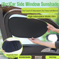 Curved Car Side Window Sunshade Electrostatic Adsorption Sun Protection Heat Insulation Privacy Curtain Driver Side Universal. 
