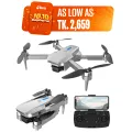 FLH- Mini 2 Drone, Duel Camera , Duel Battery Brashless Intelligent Following UAV Dron Headless Mode Optical Flow Hover Professional FPV RC Drones E88.