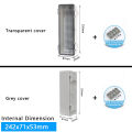 IP66 Outdoor Waterproof ABS Gray/Transparent Cover Plastic Electronic Junction Box Electronic Housing Outdoor Waterproof Box. 
