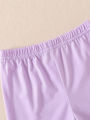 Children Eden 0-3yrs old newborn baby girl leopard bowknot ruffle short sleeve t-shirt purple shorts summer clothing sets for in.
