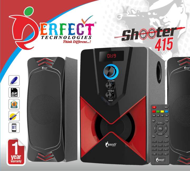2.1 Woofer Speaker Perfect Shooter 415 Home Theater - High Bass - With All functions