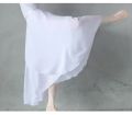 Chiffon Ballet Tutu Dance Skirt Dance Skate Wrap Scarf Ballerina Lyrical Long Ballet Skirt Gymnastics Ballet Dance Dress Women.