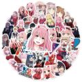 Darling In The Franxx Anime Stickers Decals Skateboard, Laptop, Suitcase, Motorcycle 10/25/50Pcs. 