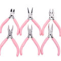 Mini Pliers Diagonal Round Bent Needle Nose Handcraft Beading Insulated Cutter Pliers For Jewelry Making Tools. 