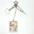 Alien Stage Handmade Matching Keychains Cartoon Figure Luka Mizi Hyuna and Ivan Phone Chain Backpack Pendant Cosplay Accesseries. 