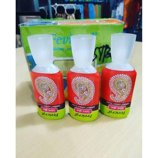 Pack Of 3 Fevicryl Fabric Glue Art & Craft Adhesive Glue 30 ml