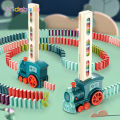 Kids Electric Domino Train Car Set Sound & Light Automatic Laying Dominoes Brick Blocks Game Educational Christmas  Kids Toy. 