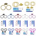Accent Rings Replacement Kit Replacement Parts with Screwdriver Matte Chrome Plated for Xbox One Elite Series 2 Game Controller. 