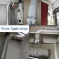 Kitchen Exhaust Aluminum Flexible pipe for chimney Kitchen hood pipe diameter 4 inch imported quality. 