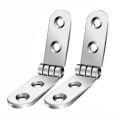 180 Degree 2pcs Foldable Hinge Flap Screw-On Hinges For Sewing Machine Cabinet Rounded Corner Buffer Hinge Furniture Hardware.
