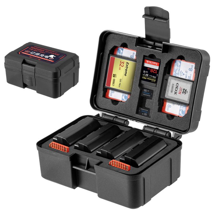 FOMITO Portable Camera Battery Case Memory Card Organizer Holder Waterproof Storage box for NP-FZ100 Battery