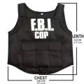 2025 Halloween Kinderen Fbi Swat Pakken Cosplay Kleding Mini Kogelvrij Vest Helm Swat Pak Set Halloween Party Dress Up. 