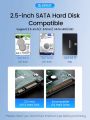 【FUPANG】2.5 Inch USB3.0 Case SATA to USB3.0 USB3.1 5Gbps Speed Hard Drive Enclosure for SSD PC Laptop External HDD Case.