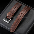 Genuine Cowhide Leather Strap for   Watch 7 6 5 4 Soft Breathable Retro Wristband for  18mm 20mm 22mm Bracelet. 
