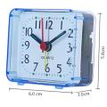 Bedside Small Alarm Clock Quartz Battery Square Candy Color Student Bedroom Alarm Clock Wake Up With Beeping Sound home decoration item. 
