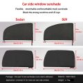 NEW 4pc Car Sun Shade Styling Accessories Hook & Loop Car Window Sun Shade Set - Easy Install, Cool Interior & Privacy Sun Visor. 
