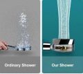 Mode Adjustable Shower Head High pressure  water saving Handheld  Shower Head Stop Water  Bathroom Shower Nozzle. 