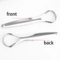 1pc Stainless Steel Tongue Scraper Cleaner Fresh Breath Cleaning Coated Tongue Toothbrush Oral Hygiene Care Tools. 