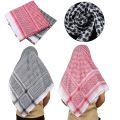 Islamic Traditional Costumes Plaid Shawl Muslim Shemagh Scarf Arab Kafiya Keffiyeh Palestine Bandana Arabic Turban Hijab. 