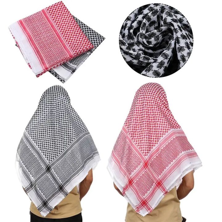 Islamic%20Traditional%20Costumes%20Plaid%20Shawl%20Muslim%20Shemagh%20Scarf%20Arab%20Kafiya%20Keffiyeh%20Palestine%20Bandana%20Arabic%20Turban%20Hijab%20-%20Image%202
